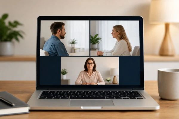 Image of online shuttle mediation Glastonbury