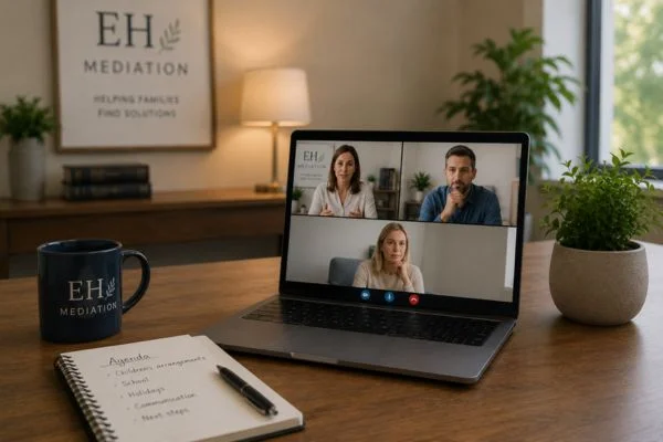child access mediation Glastonbury online meeting.